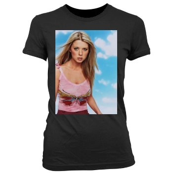 Tara Reid Women's Junior Cut Crewneck T-Shirt