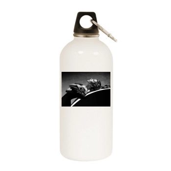 Emma Roberts White Water Bottle With Carabiner