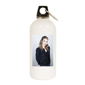 Emma Roberts White Water Bottle With Carabiner