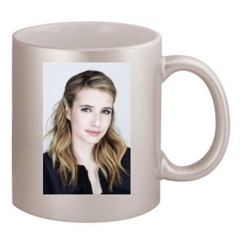 Emma Roberts 11oz Metallic Silver Mug