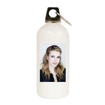 Emma Roberts White Water Bottle With Carabiner