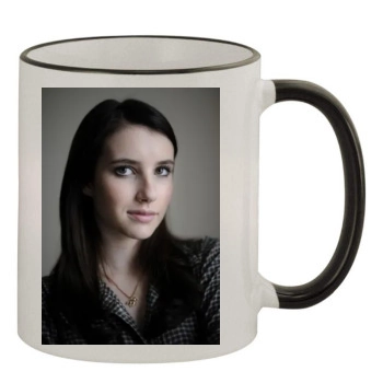 Emma Roberts 11oz Colored Rim & Handle Mug