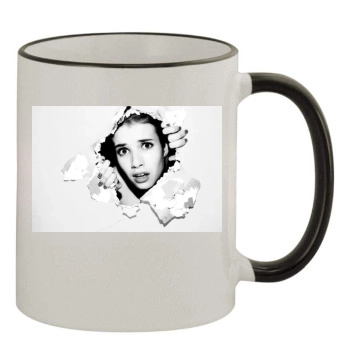 Emma Roberts 11oz Colored Rim & Handle Mug