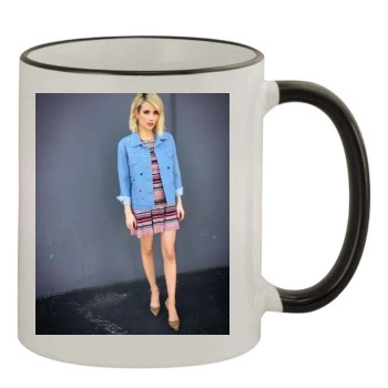 Emma Roberts 11oz Colored Rim & Handle Mug