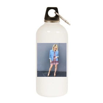 Emma Roberts White Water Bottle With Carabiner