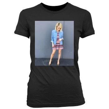 Emma Roberts Women's Junior Cut Crewneck T-Shirt