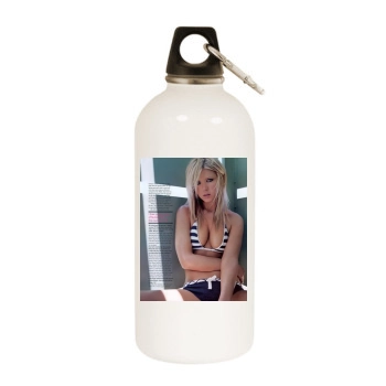 Tara Reid White Water Bottle With Carabiner