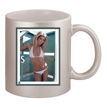 Tara Reid 11oz Metallic Silver Mug