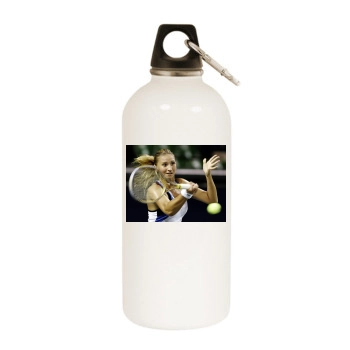 Tatiana Golovin White Water Bottle With Carabiner