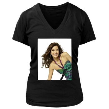 Teri Hatcher Women's Deep V-Neck TShirt