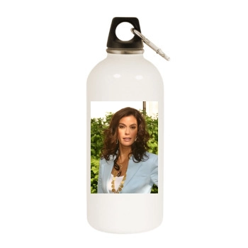 Teri Hatcher White Water Bottle With Carabiner