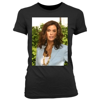 Teri Hatcher Women's Junior Cut Crewneck T-Shirt