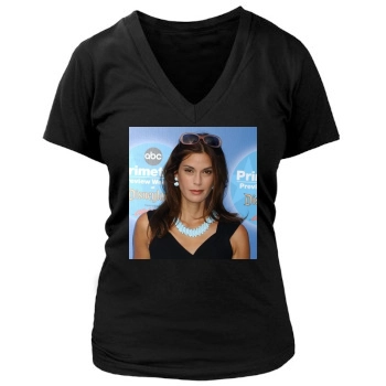 Teri Hatcher Women's Deep V-Neck TShirt