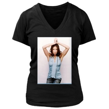 Teri Hatcher Women's Deep V-Neck TShirt