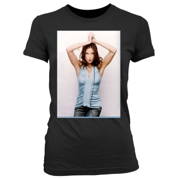 Teri Hatcher Women's Junior Cut Crewneck T-Shirt