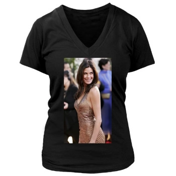 Teri Hatcher Women's Deep V-Neck TShirt