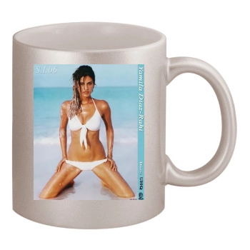 Teri Hatcher 11oz Metallic Silver Mug