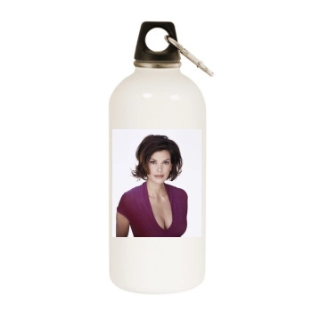 Teri Hatcher White Water Bottle With Carabiner