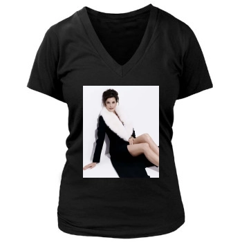 Teri Hatcher Women's Deep V-Neck TShirt