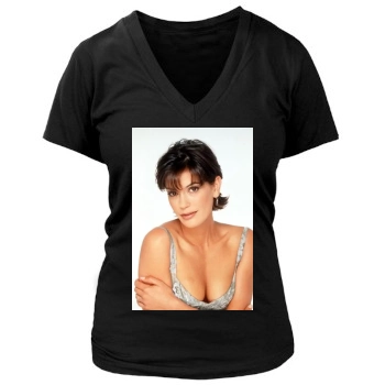 Teri Hatcher Women's Deep V-Neck TShirt