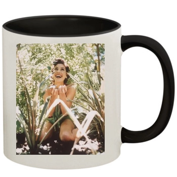 Teri Hatcher 11oz Colored Inner & Handle Mug