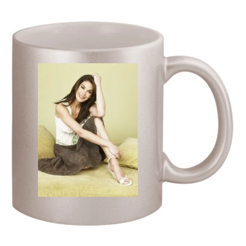 Teri Hatcher 11oz Metallic Silver Mug