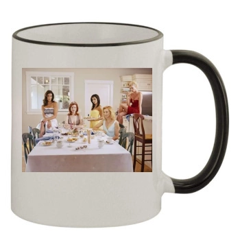 Teri Hatcher 11oz Colored Rim & Handle Mug