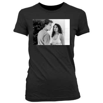 Teri Hatcher Women's Junior Cut Crewneck T-Shirt