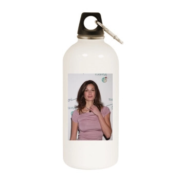 Teri Hatcher White Water Bottle With Carabiner