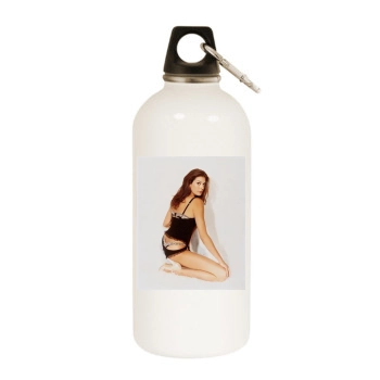 Teri Hatcher White Water Bottle With Carabiner