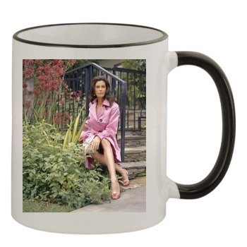 Teri Hatcher 11oz Colored Rim & Handle Mug