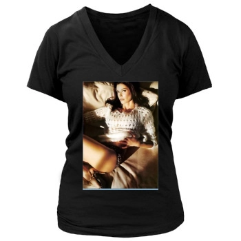 Teri Hatcher Women's Deep V-Neck TShirt