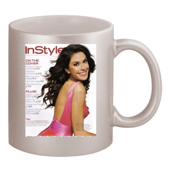 Teri Hatcher 11oz Metallic Silver Mug