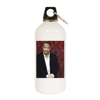 Terrence Howard White Water Bottle With Carabiner