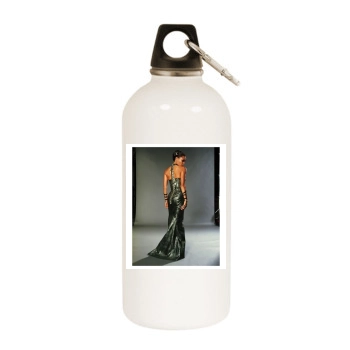 Thandie Newton White Water Bottle With Carabiner