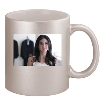 Emmanuelle Chriqui 11oz Metallic Silver Mug