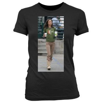 Thandie Newton Women's Junior Cut Crewneck T-Shirt