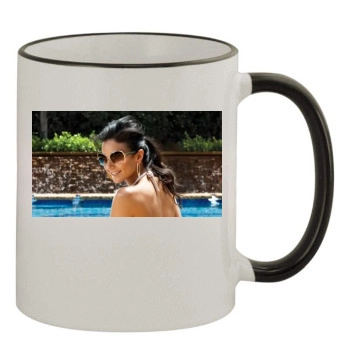 Emmanuelle Chriqui 11oz Colored Rim & Handle Mug