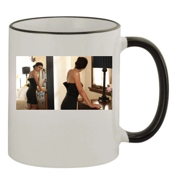 Emmanuelle Chriqui 11oz Colored Rim & Handle Mug