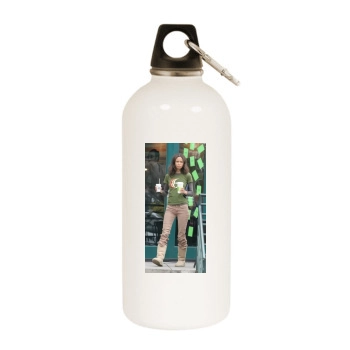 Thandie Newton White Water Bottle With Carabiner