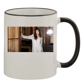 Emmanuelle Chriqui 11oz Colored Rim & Handle Mug