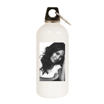 Emmanuelle Chriqui White Water Bottle With Carabiner