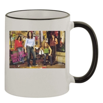 The Donnas 11oz Colored Rim & Handle Mug