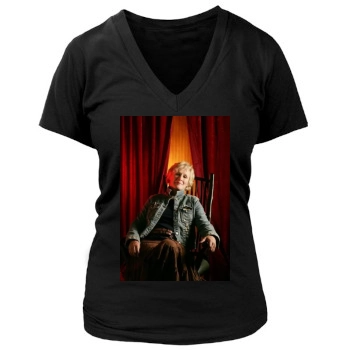 Glenn Close Women's Deep V-Neck TShirt