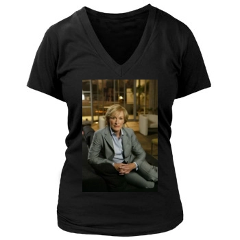 Glenn Close Women's Deep V-Neck TShirt