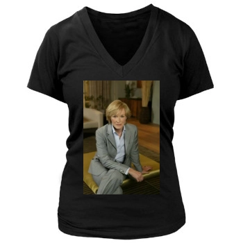 Glenn Close Women's Deep V-Neck TShirt