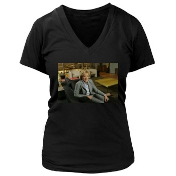 Glenn Close Women's Deep V-Neck TShirt