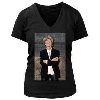 Glenn Close Women's Deep V-Neck TShirt