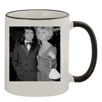 Goldie Hawn 11oz Colored Rim & Handle Mug