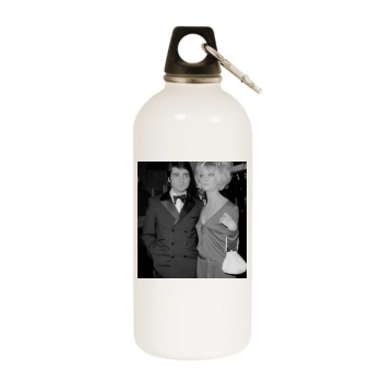 Goldie Hawn White Water Bottle With Carabiner